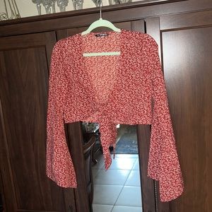 Crop tie top
